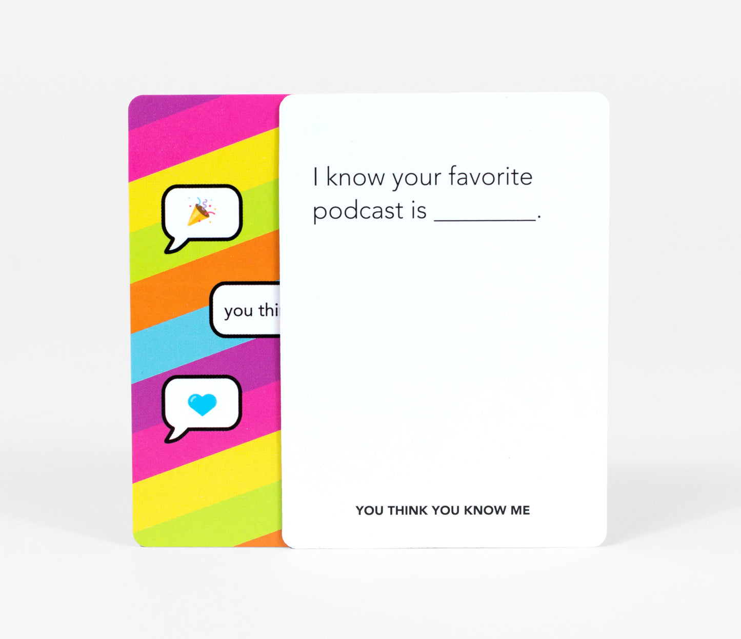 You Think You Know Me: A Conversational Card Game