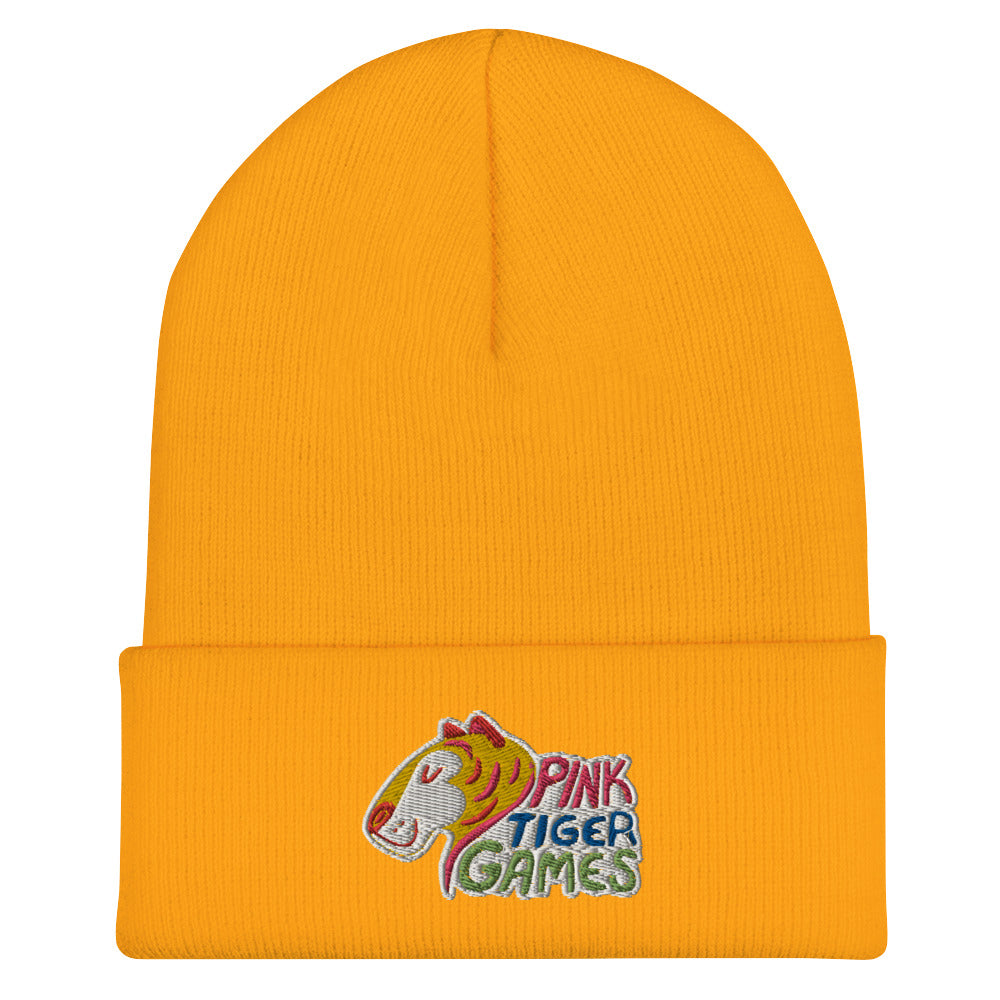 Pink Tiger Games Cuffed Beanie