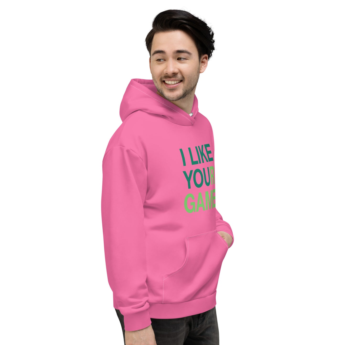 Pink I like your game Unisex Hoodie