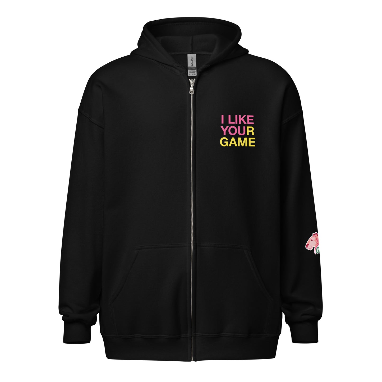 I like your game Pink Tiger Games Unisex heavy blend zip hoodie