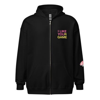 I like your game Pink Tiger Games Unisex heavy blend zip hoodie