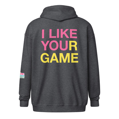 I like your game Pink Tiger Games Unisex heavy blend zip hoodie