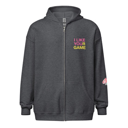 I like your game Pink Tiger Games Unisex heavy blend zip hoodie