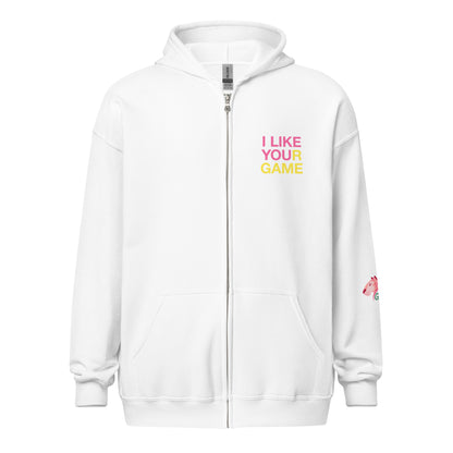 I like your game Pink Tiger Games Unisex heavy blend zip hoodie