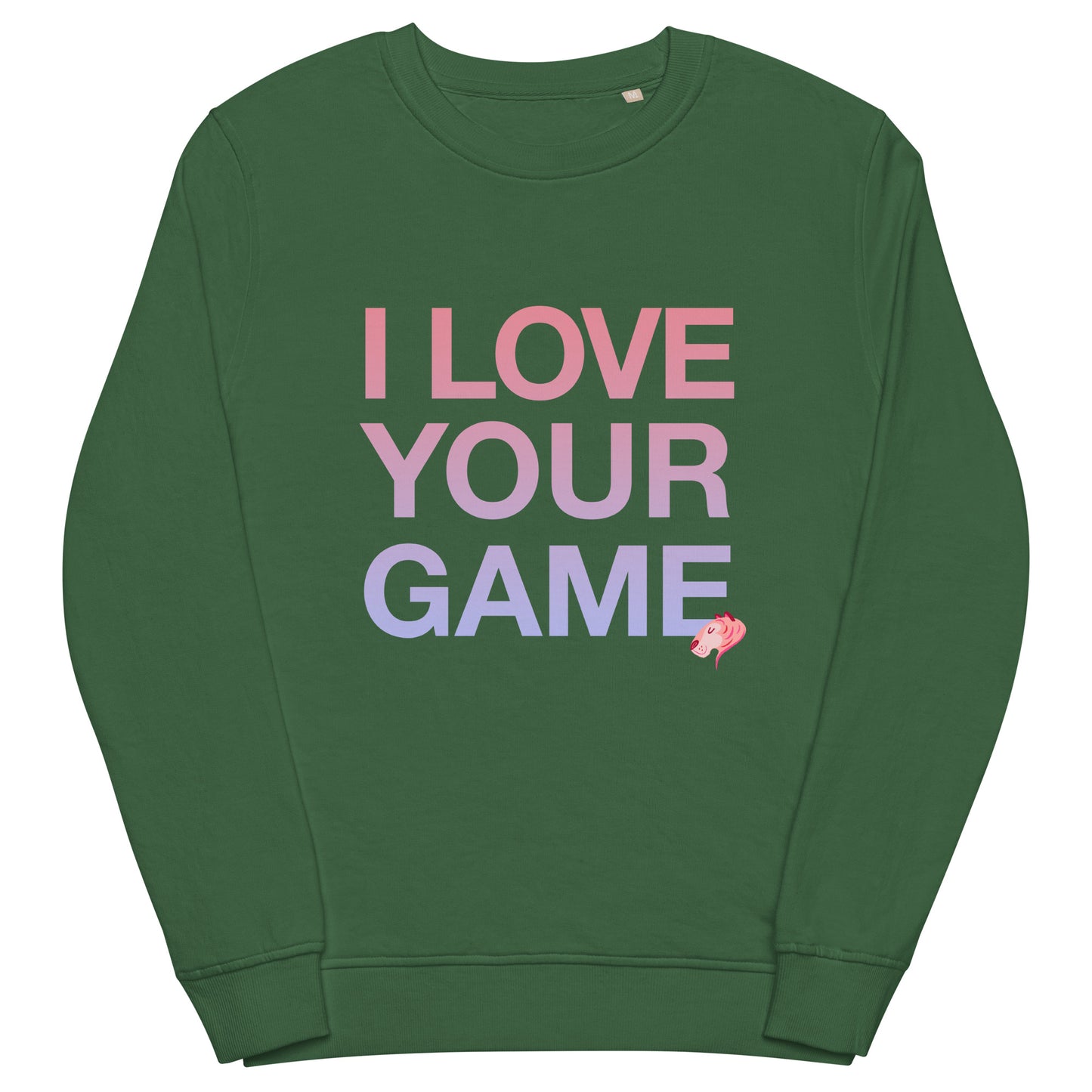 I LOVE YOU(R) GAME Unisex organic sweatshirt