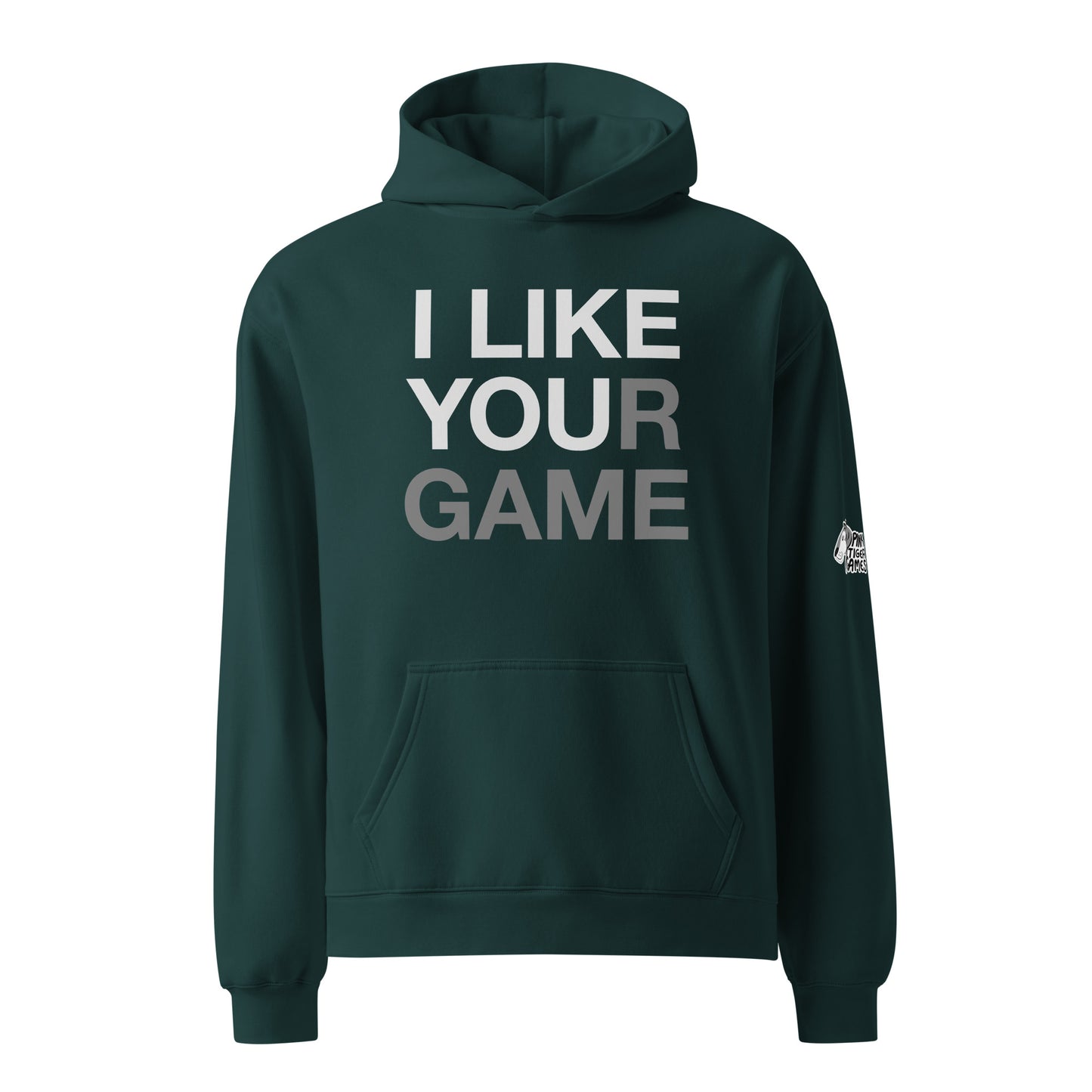 I like your game Pink Tiger Games Unisex oversized hoodie