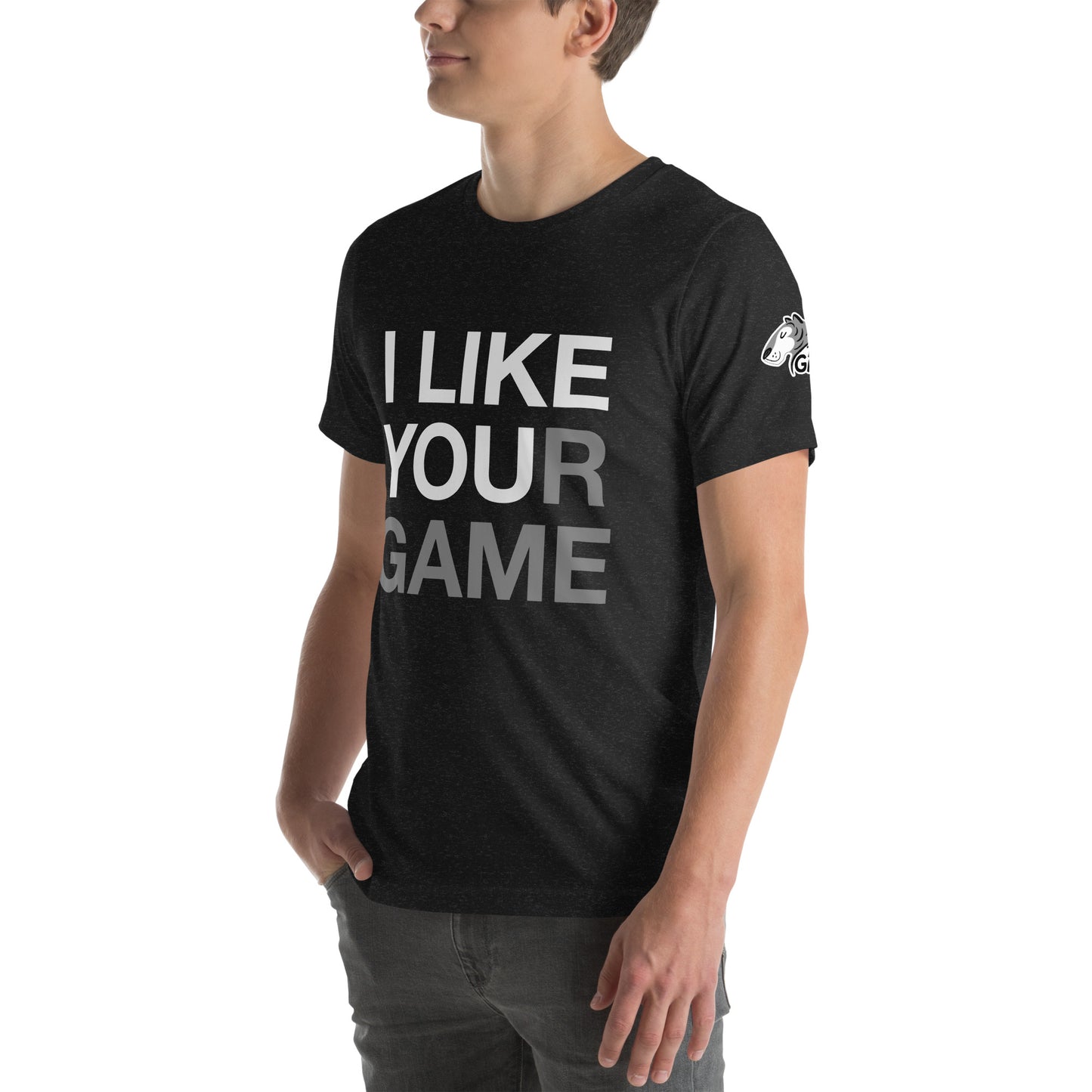 I like your game black heather Unisex t-shirt