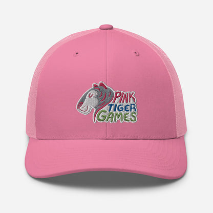 Pink Tiger Games Logo Trucker Cap