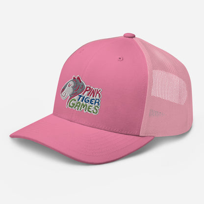 Pink Tiger Games Logo Trucker Cap